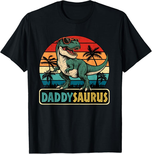 Daddysaurus T Rex Dinosaur Birthday Daddy Family Matching T-Shirt