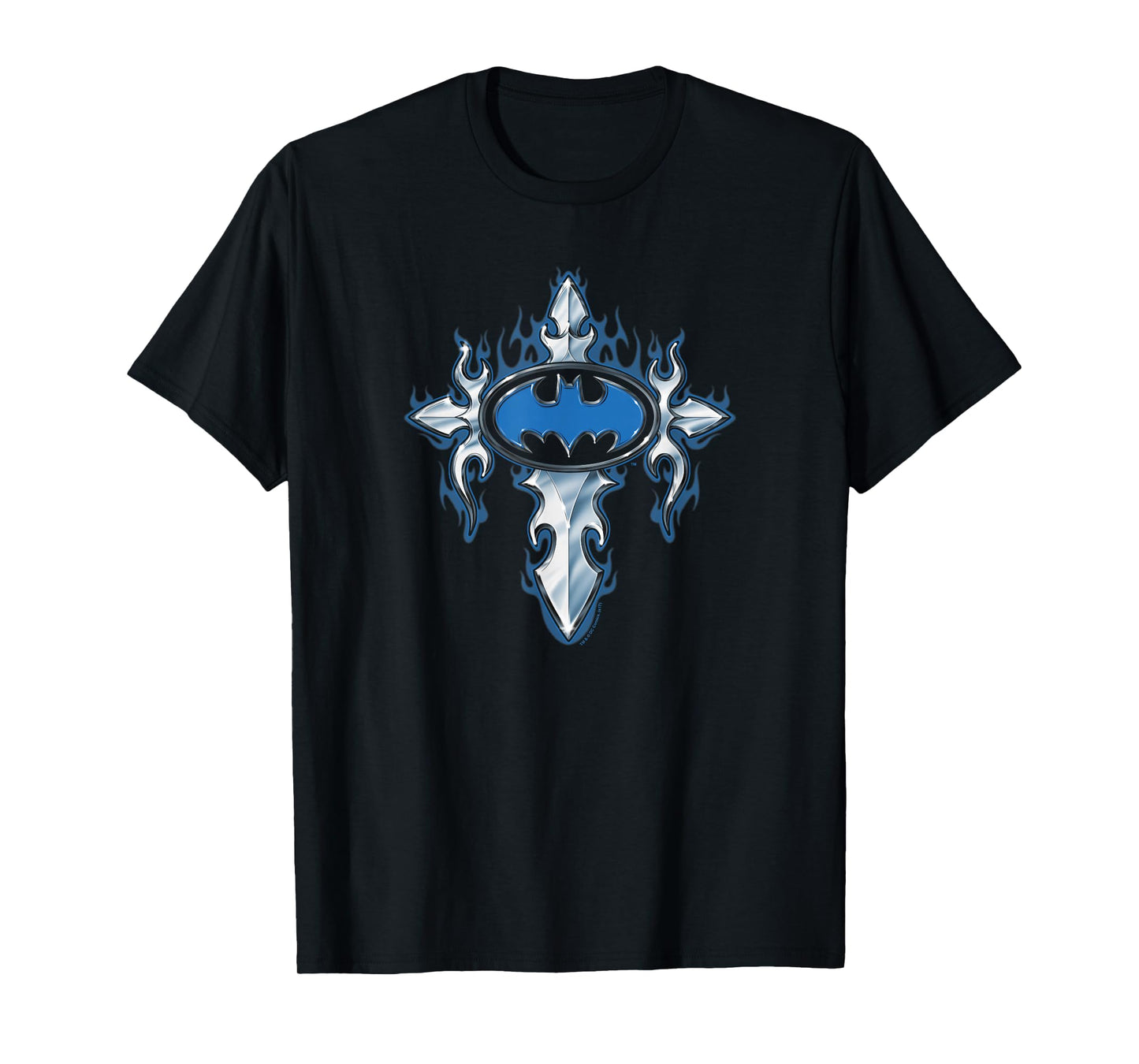 Batman Gothic Steel Logo T Shirt T-Shirt