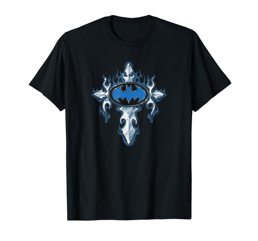 Batman Gothic Steel Logo T Shirt T-Shirt