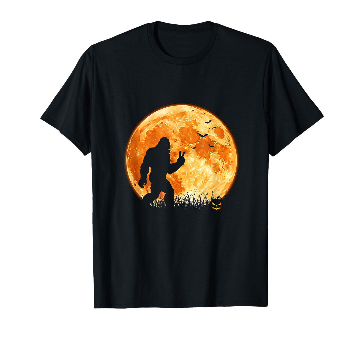 Funny Halloween Rocking Sasquatch Bigfoot Halloween T-Shirt