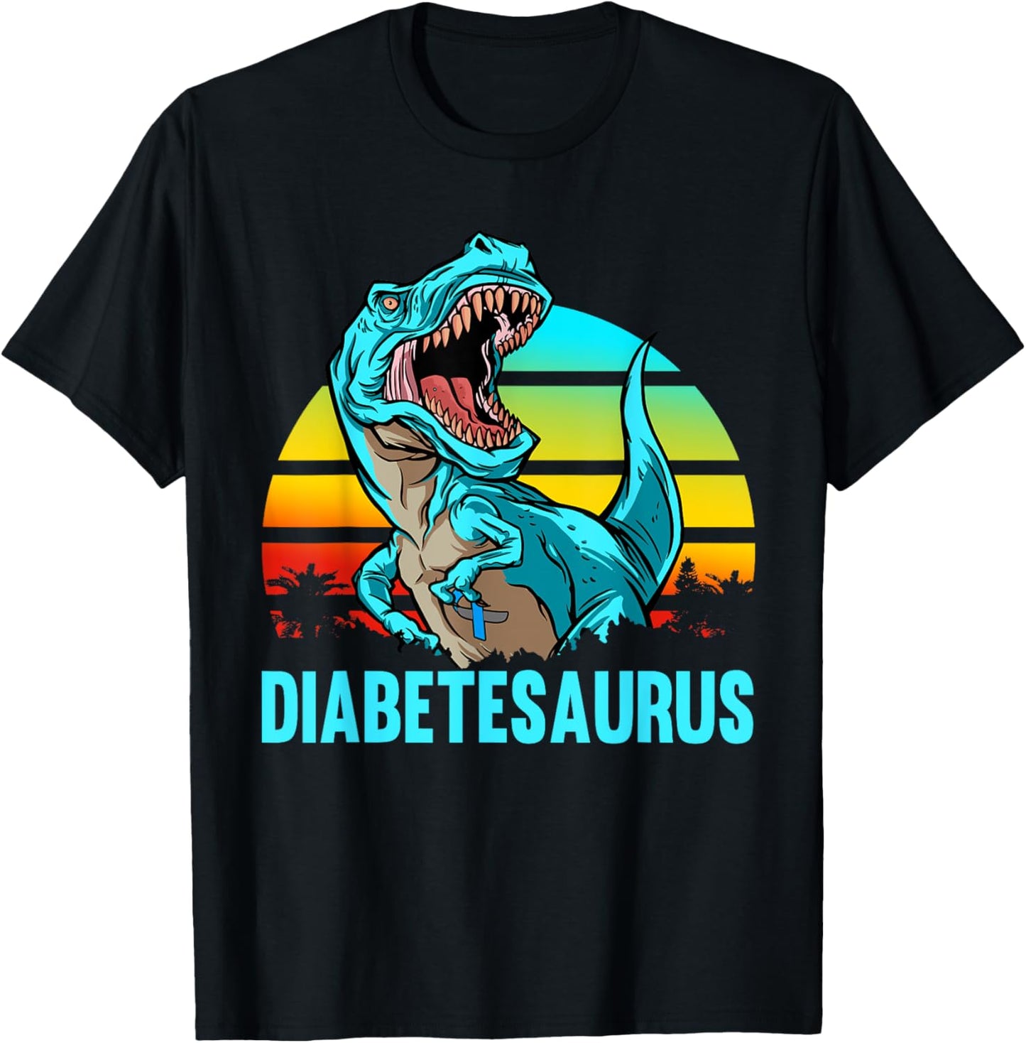 Diabetesaurus T-Rex Dinosaur Diabetic Diabetes Awareness T-Shirt