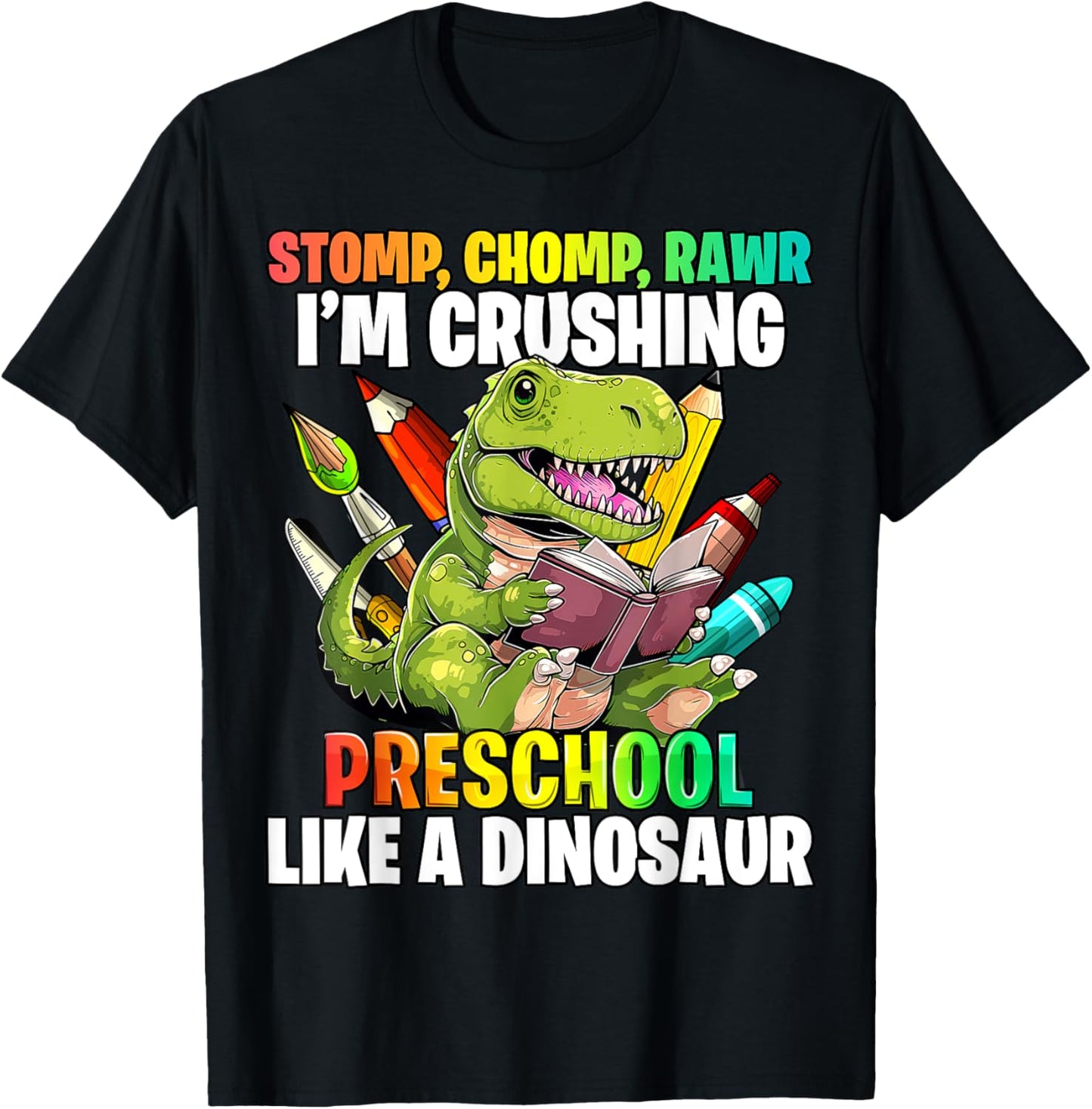 Dinosaur Preschool Back to School First Day of School Boys T-Shirt