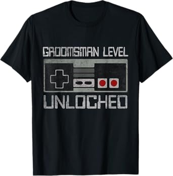 Groomsmen Matching Bachelor Party For Gamer Husband Wedding T-Shirt