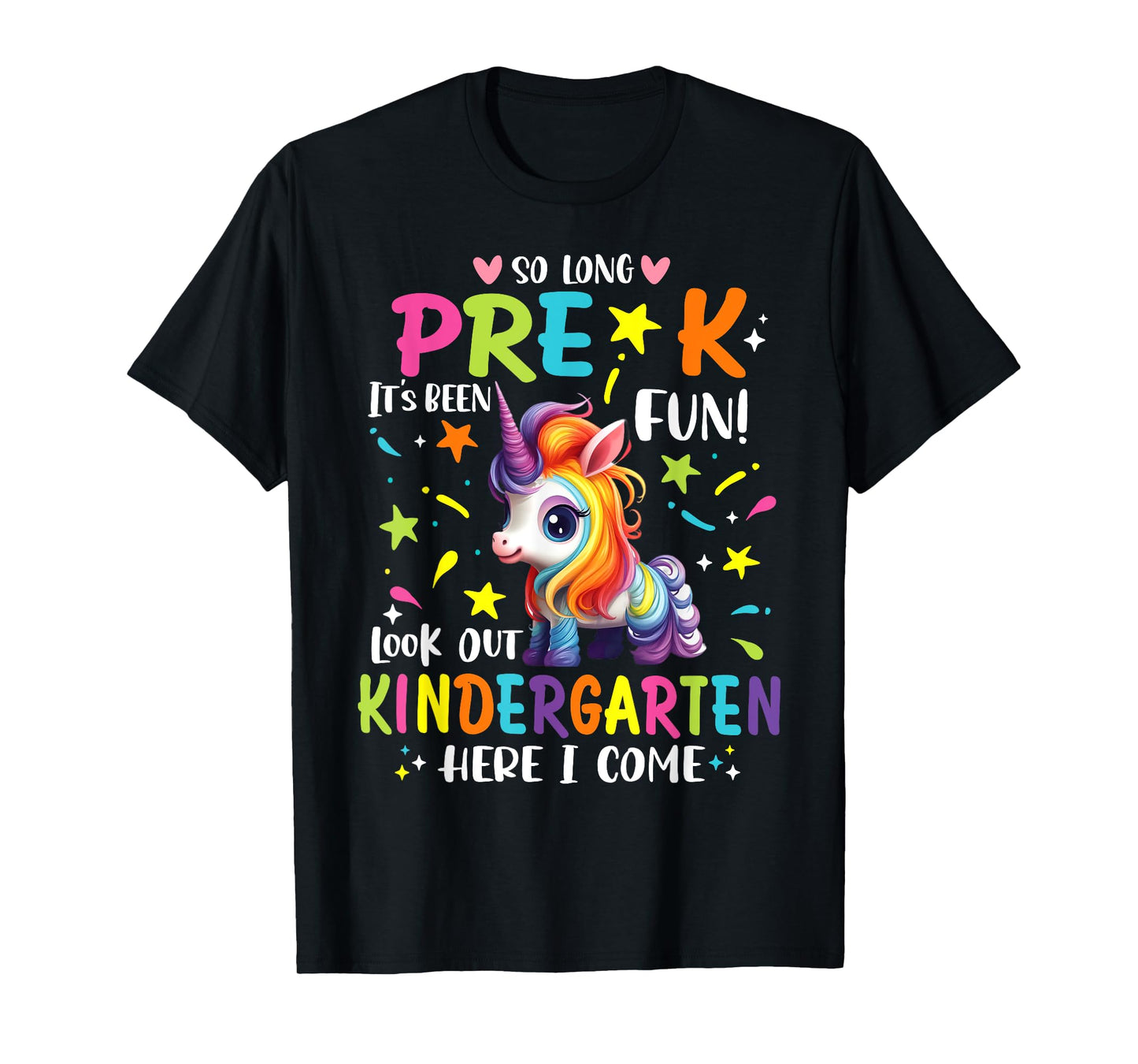 So Long Pre-K Kindergarten Here I Come Unicorn Graduation T-Shirt