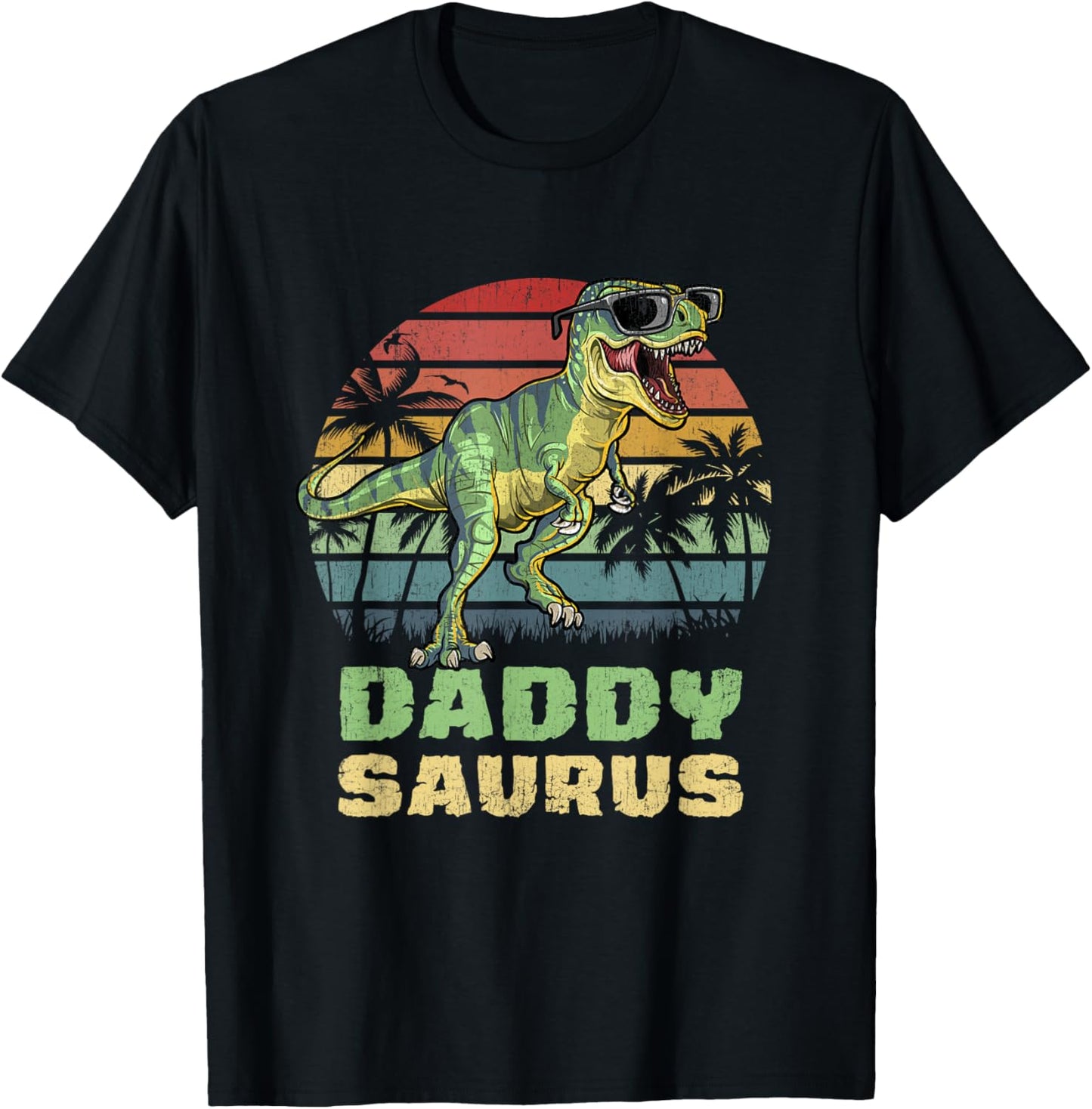 Daddysaurus T Rex Dinosaur Daddy Saurus Family Matching T-Shirt