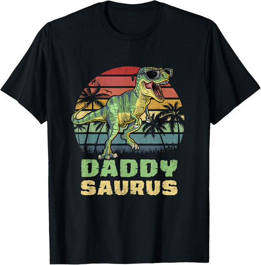Daddysaurus T Rex Dinosaur Daddy Saurus Family Matching T-Shirt
