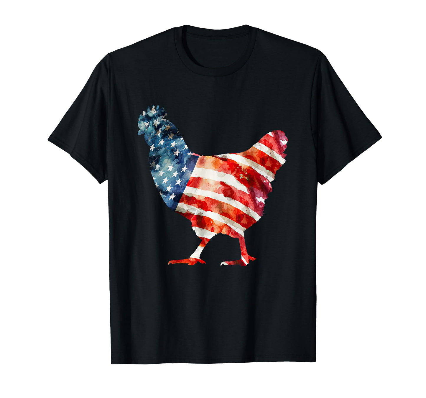 USA Chicken 4th of July Chicken American Flag T-Shirt for Women Kids Men