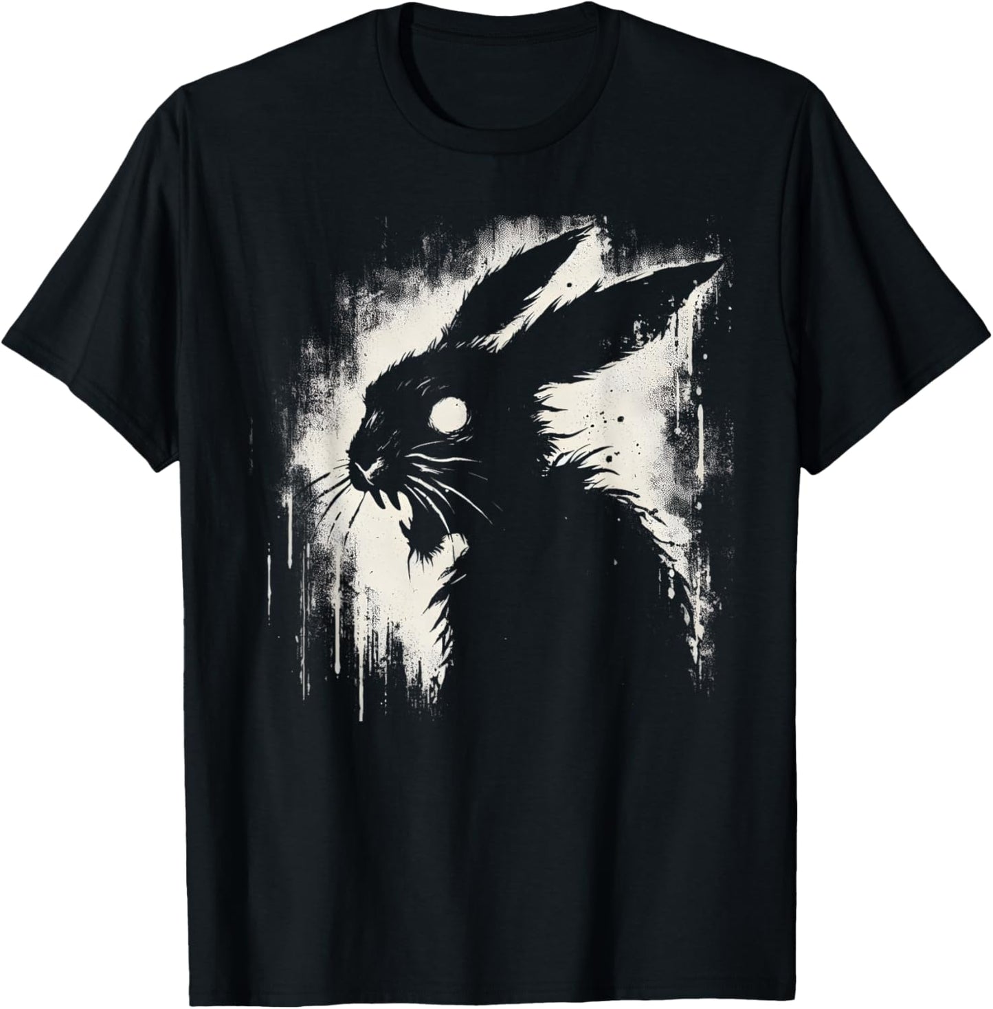 Creepy Goth Rabbit, Horror Bunny, Weirdcore Rabbit T-Shirt