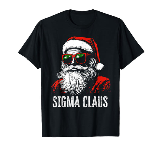 Sigma Claus Santa Funny Christmas Rizz Male The Rizzler Meme T-Shirt