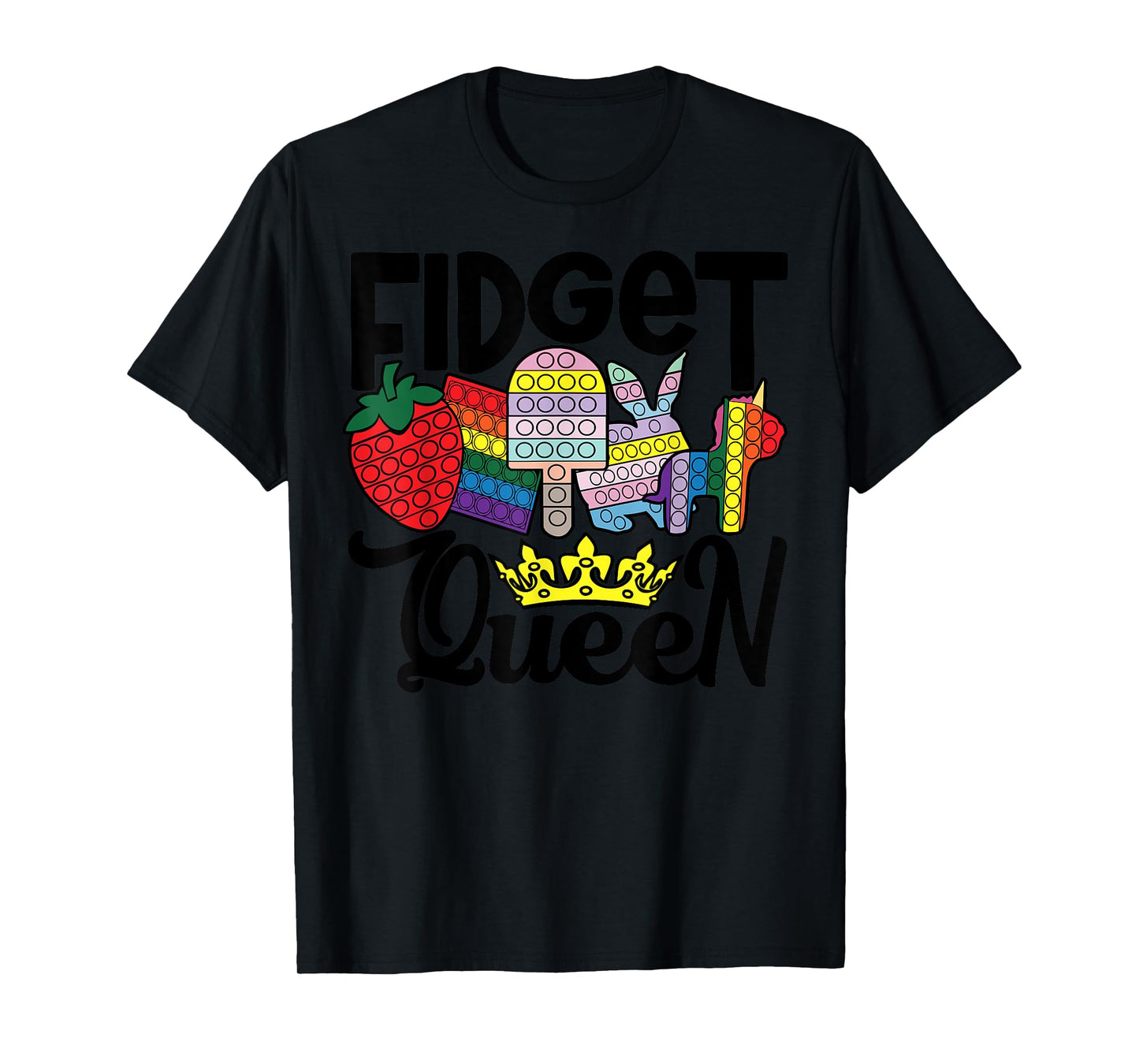 Fidget Queen Pop It for Girls T-Shirt