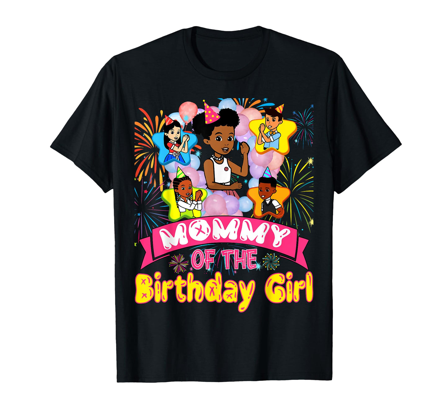 Mommy Of Birthday Girl Gracie Birthday Dolls Girl Party Gift T-Shirt