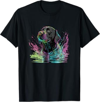 Cute Black Lab Black Labrador Retriever Puppy Dog Mom Animal T-Shirt for Men Women Girls Kids
