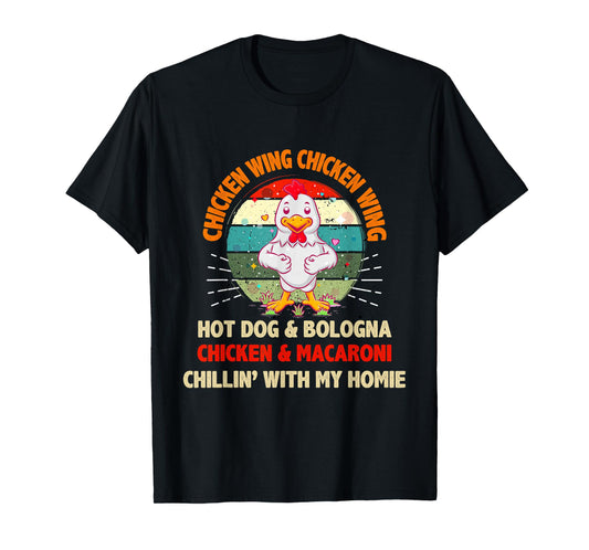Kids Chicken Wing Chicken Wing Hot Dog and Bologna Toddlers T-Shirt