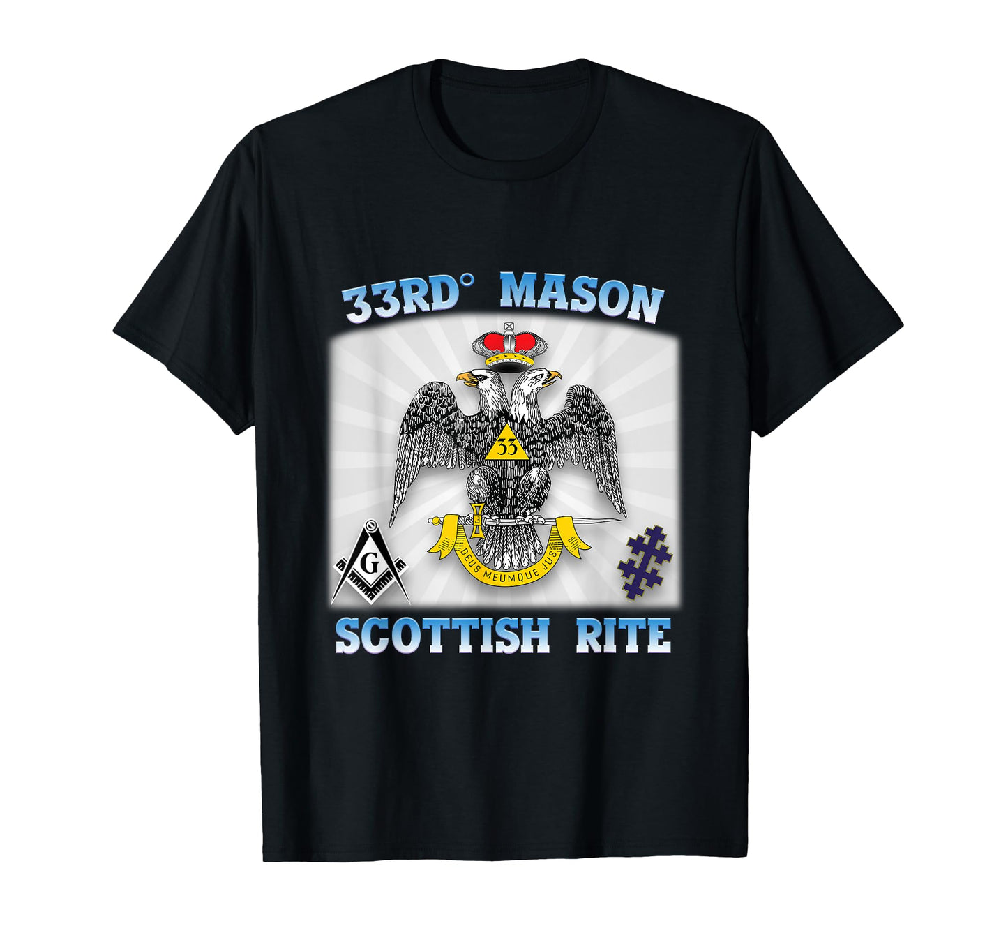 33rd Degree Mason Scottish Rite Masonic WD AASR 33 Valley OS T-Shirt