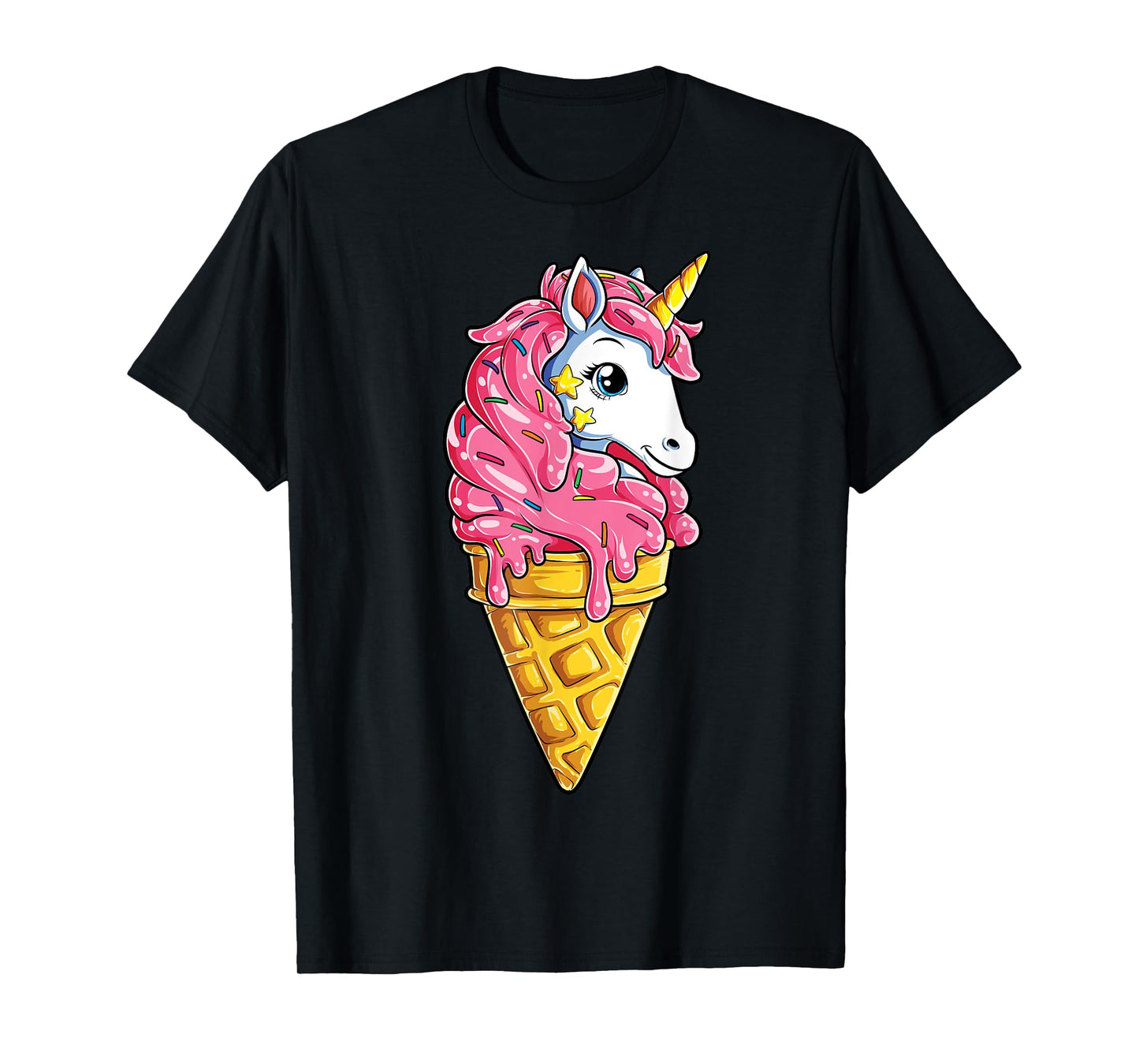 Unicone Unicorn T shirt Ice Cream Cone Rainbow Gifts Girls T-Shirt
