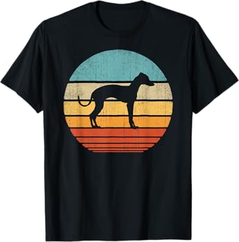 Italian Greyhound Retro Vintage 60s 70s Sunset Dog Lovers T-Shirt