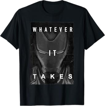 Marvel Avengers Endgame Iron Man Dark Poster T-Shirt