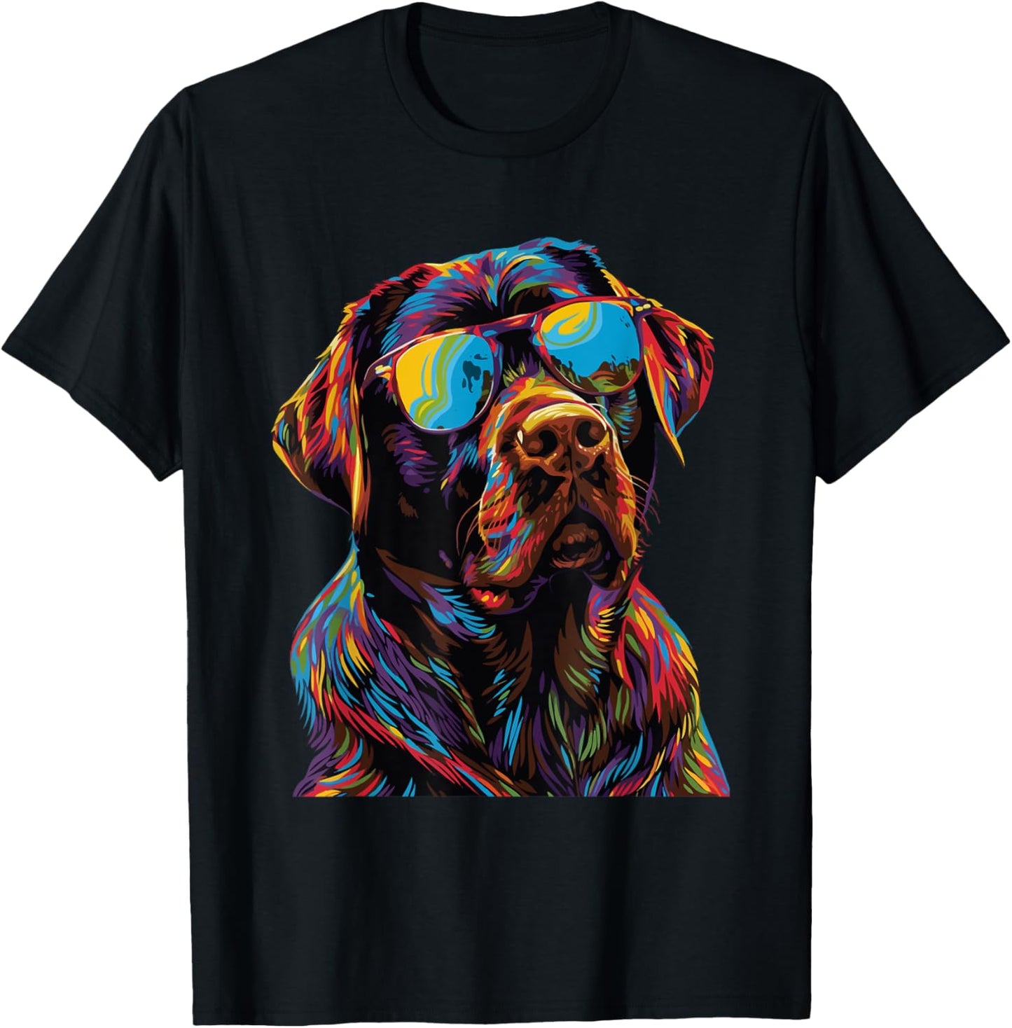 Chocolate Labrador Lovers Design Pop Art Funny Chocolate Lab T-Shirt