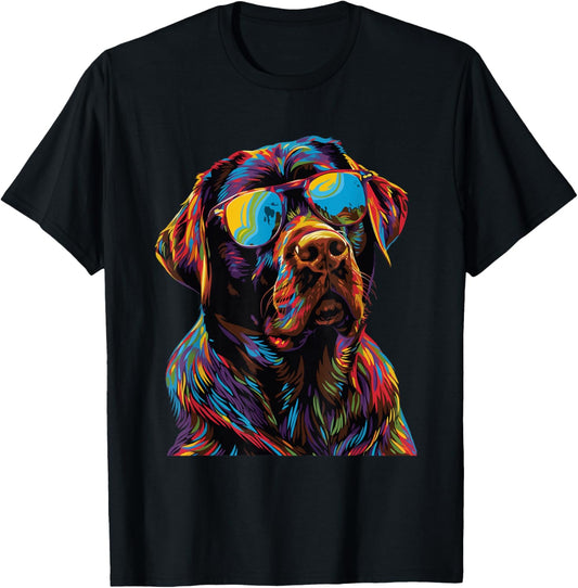 Chocolate Labrador Lovers Design Pop Art Funny Chocolate Lab T-Shirt