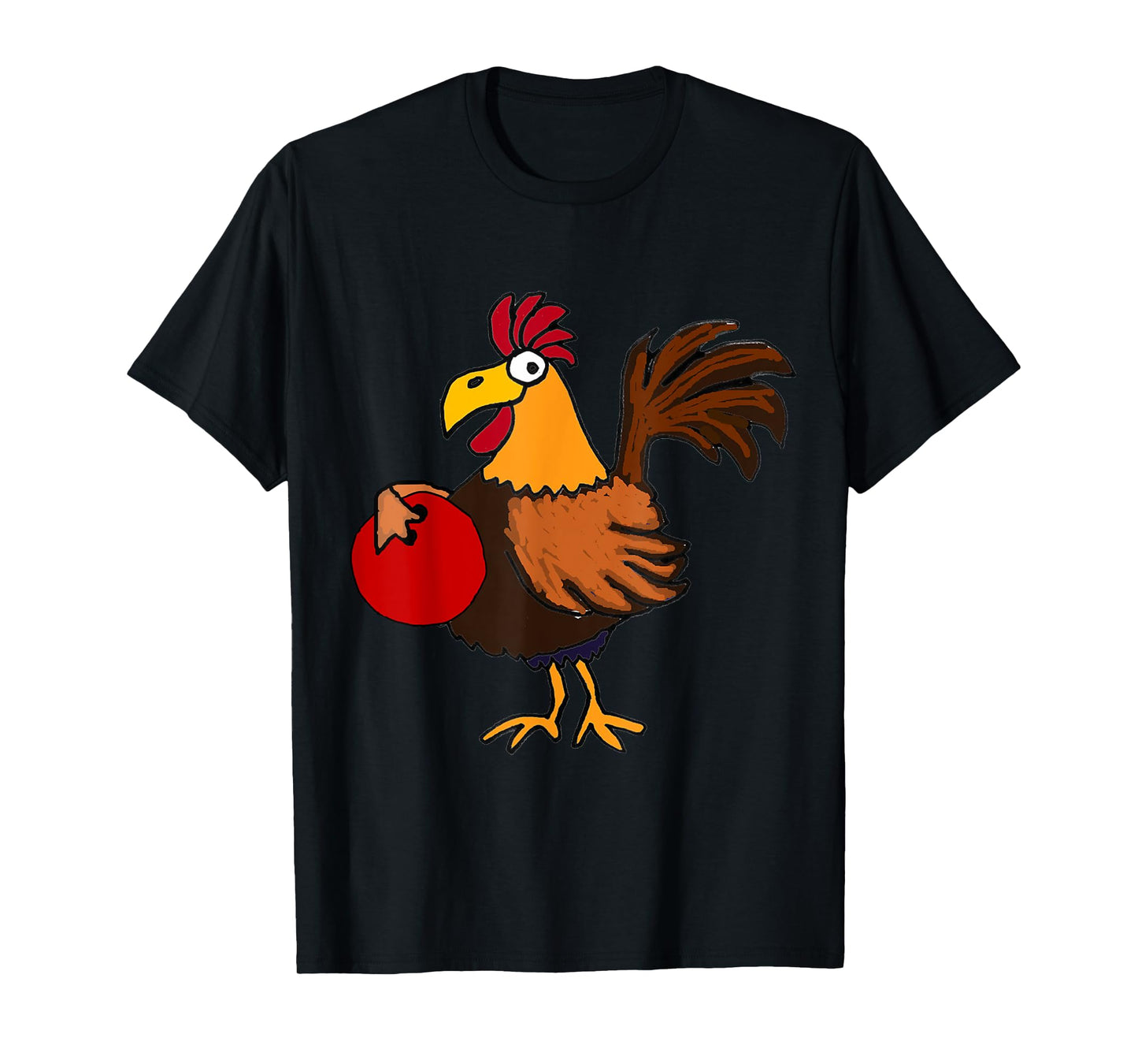 SmileteesSports Funny Rooster Bowling T-shirt T-Shirt