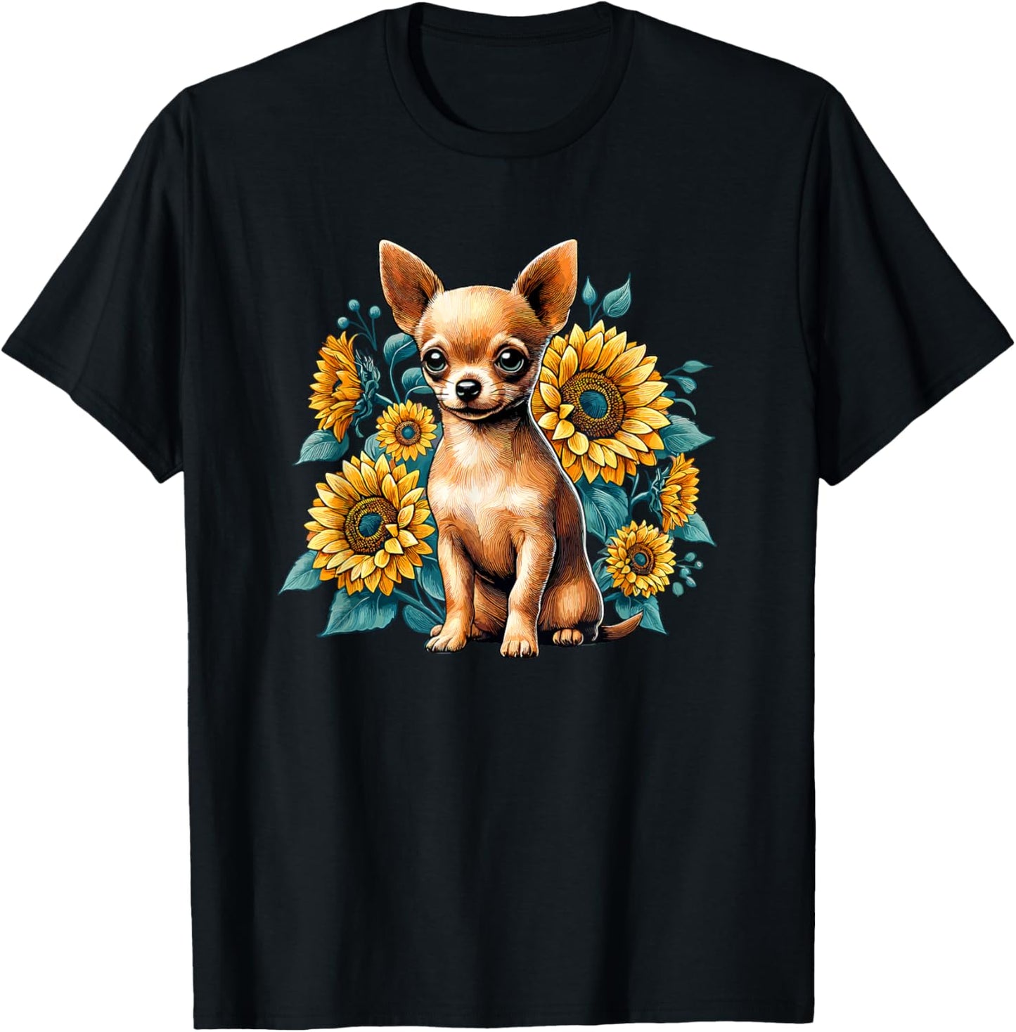 Sunflowers Chihuahua Chihuahuas Chi T-Shirt
