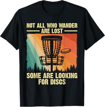 Funny Disc Golf Art For Men Women Disc Golfer Play Disc Golf T-Shirt