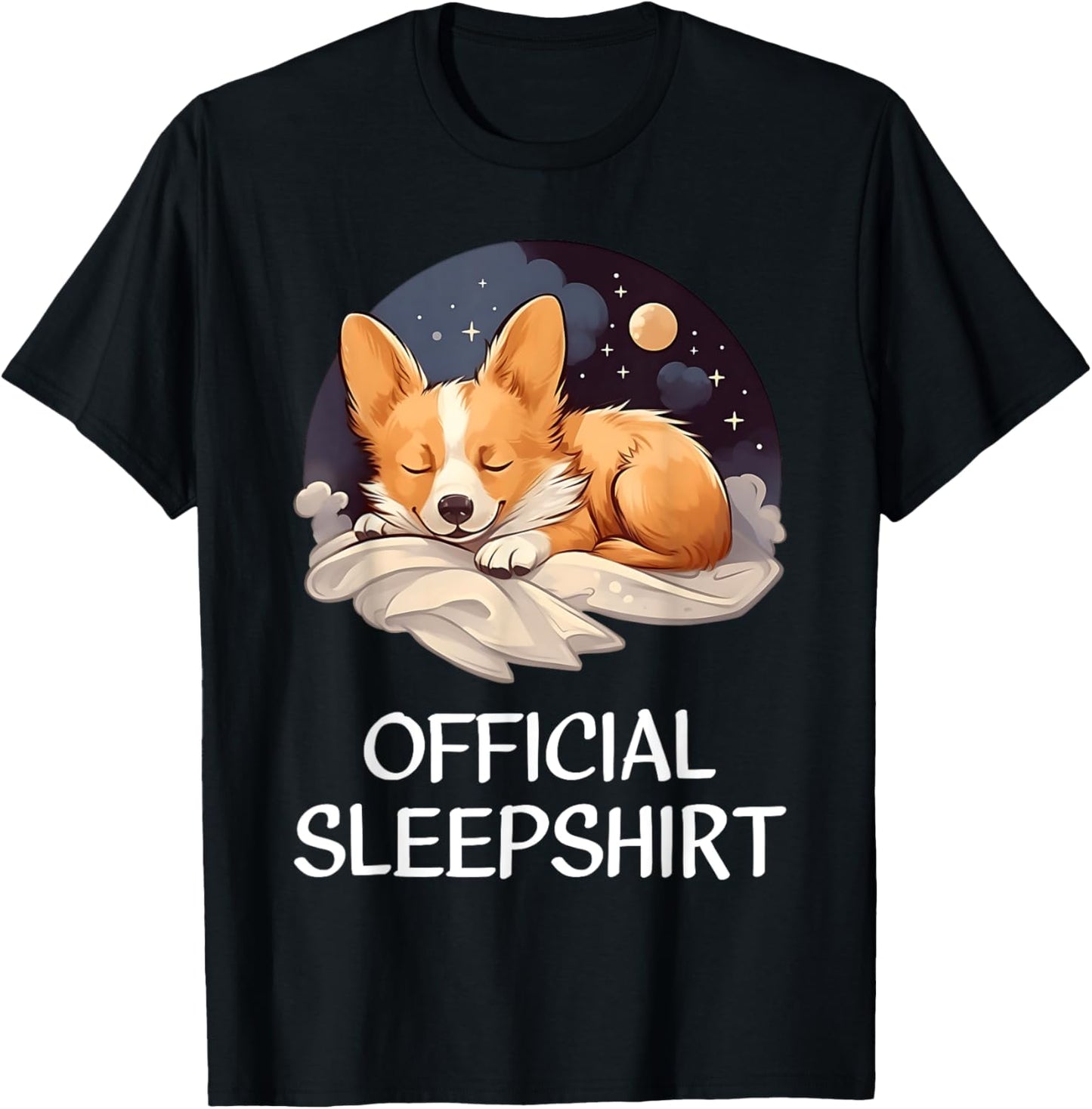 Official Sleep Shirt Corgi Nightshirt Pajama Sleepshirt T-Shirt