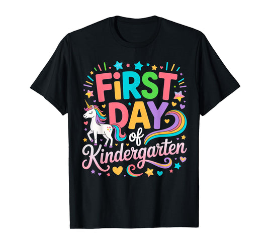 First Day Of Kindergarten Girls Unicorn First Day OF School T-Shirt