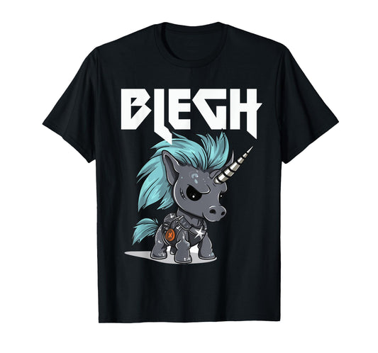 Blegh Heavy Metal Metalcore Unicorn T-Shirt
