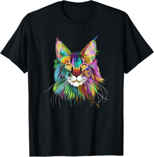 Splash Maine Coon Cat T-Shirt