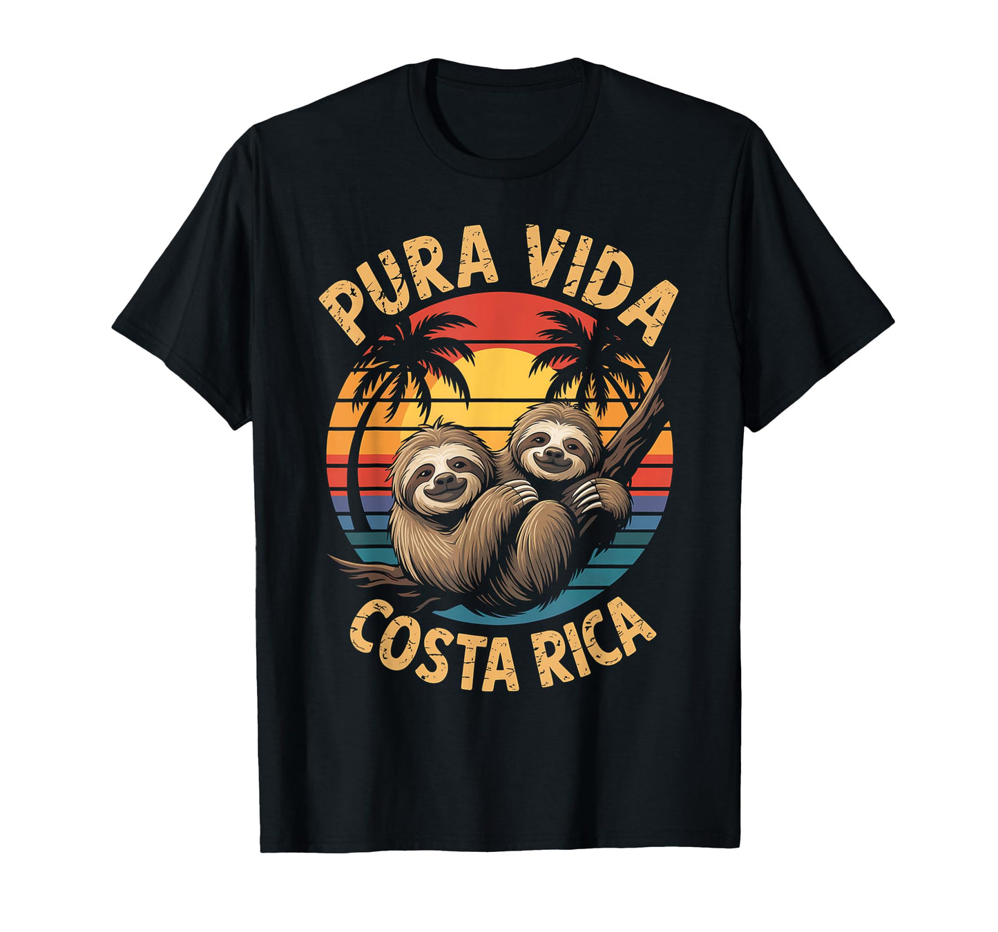 Vacation Tropical Pura Vida Sloth Costa Rica T-Shirt