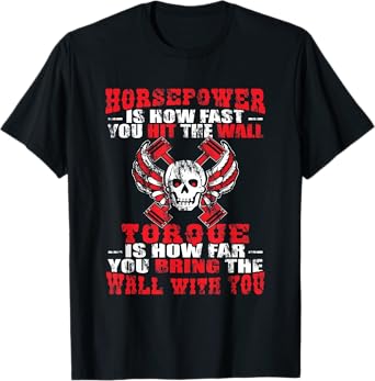 Diesel Mechanic T Shirts Funny Horsepower Torque Shirt T-Shirt