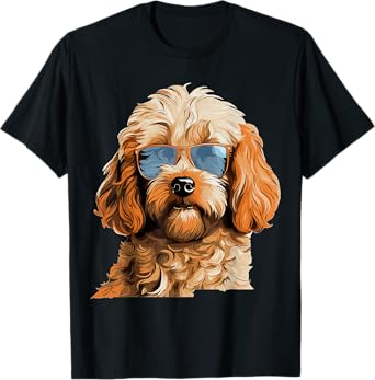 Cockapoo Dog Breed Pet with Sunglasses T-Shirt