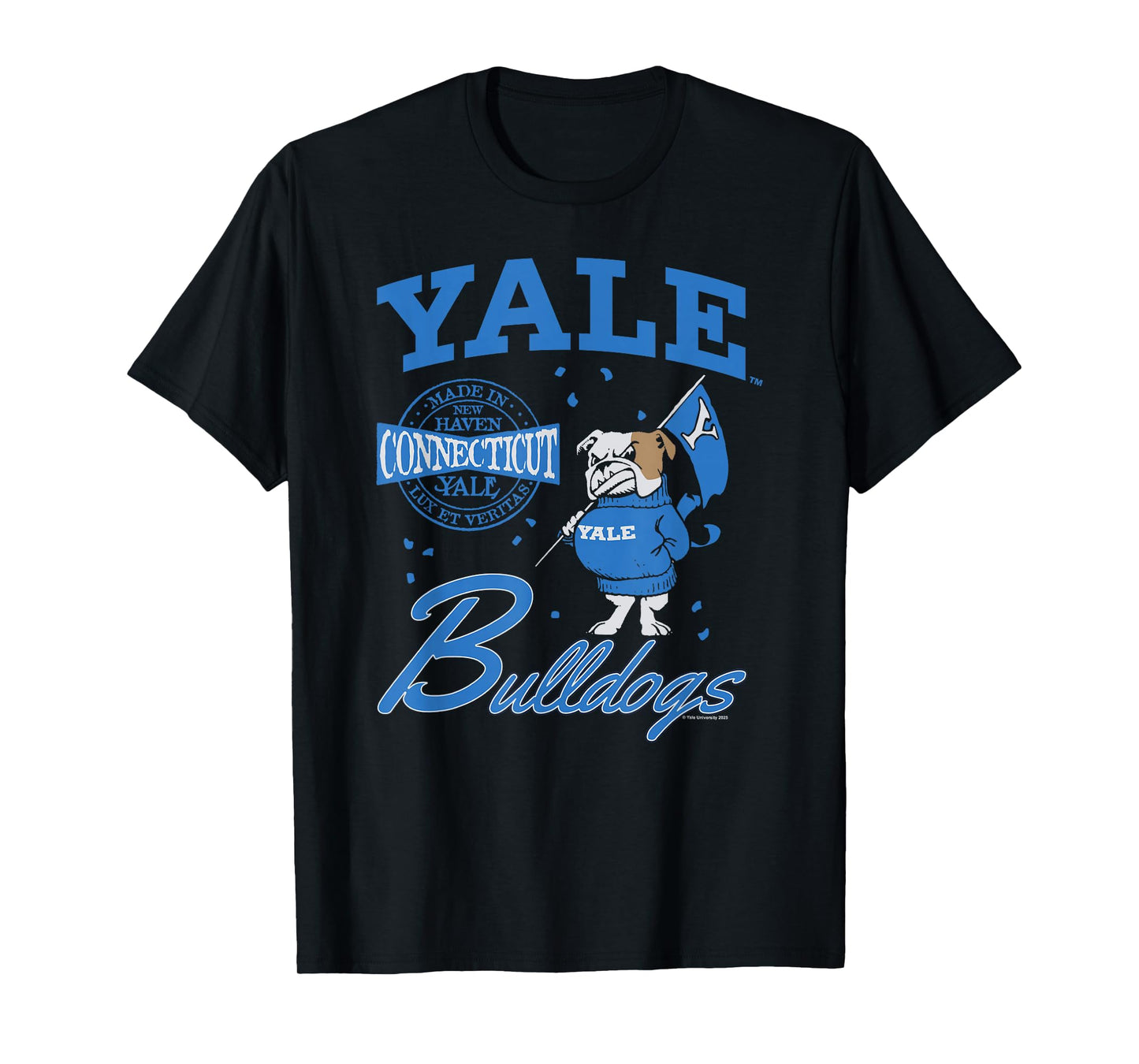 Yale University Made in New Haven Connecticut Handsome Dan T-Shirt