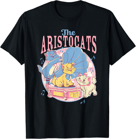 Disney The Aristocats Marie Tolouse & Berlioz Vintage Shot T-Shirt