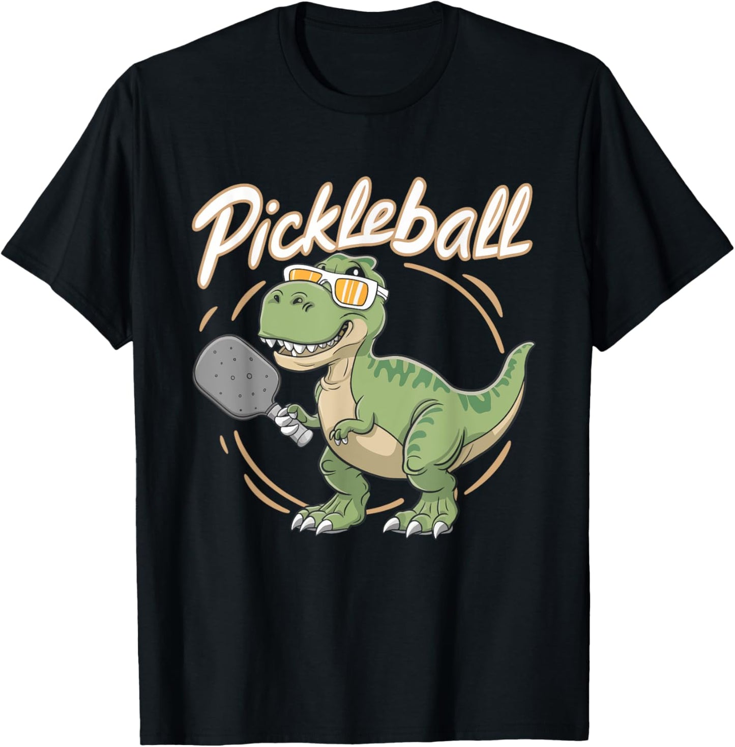 Funny Dinosaur T-Rex Pickleball T-Shirt