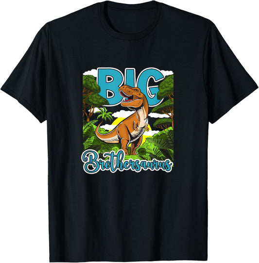 Dinosaur Brother Big Brothersaurus Brothers Siblings T-Shirt
