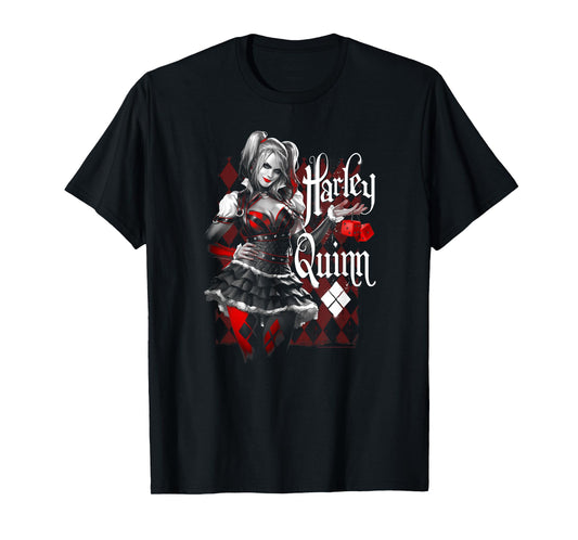Batman: Arkham Knight Harley Quinn Dice T-Shirt
