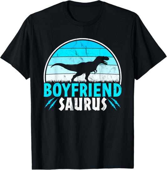 Boyfriendsaurus - Matching Couple Dinosaur Boyfriend T-Shirt