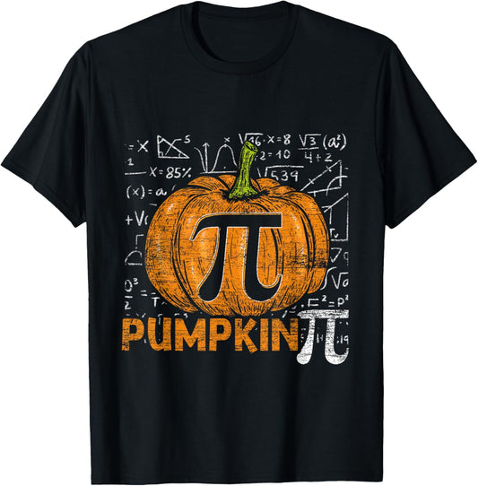 Math Pumpkin Pi Spooky Halloween T-Shirt