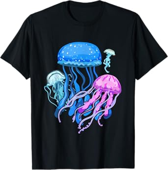 Retro Jellyfish Design T-Shirt
