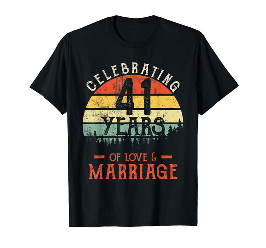 Legends Vintage 41 years marriage anniversary Crew His/Her T-Shirt
