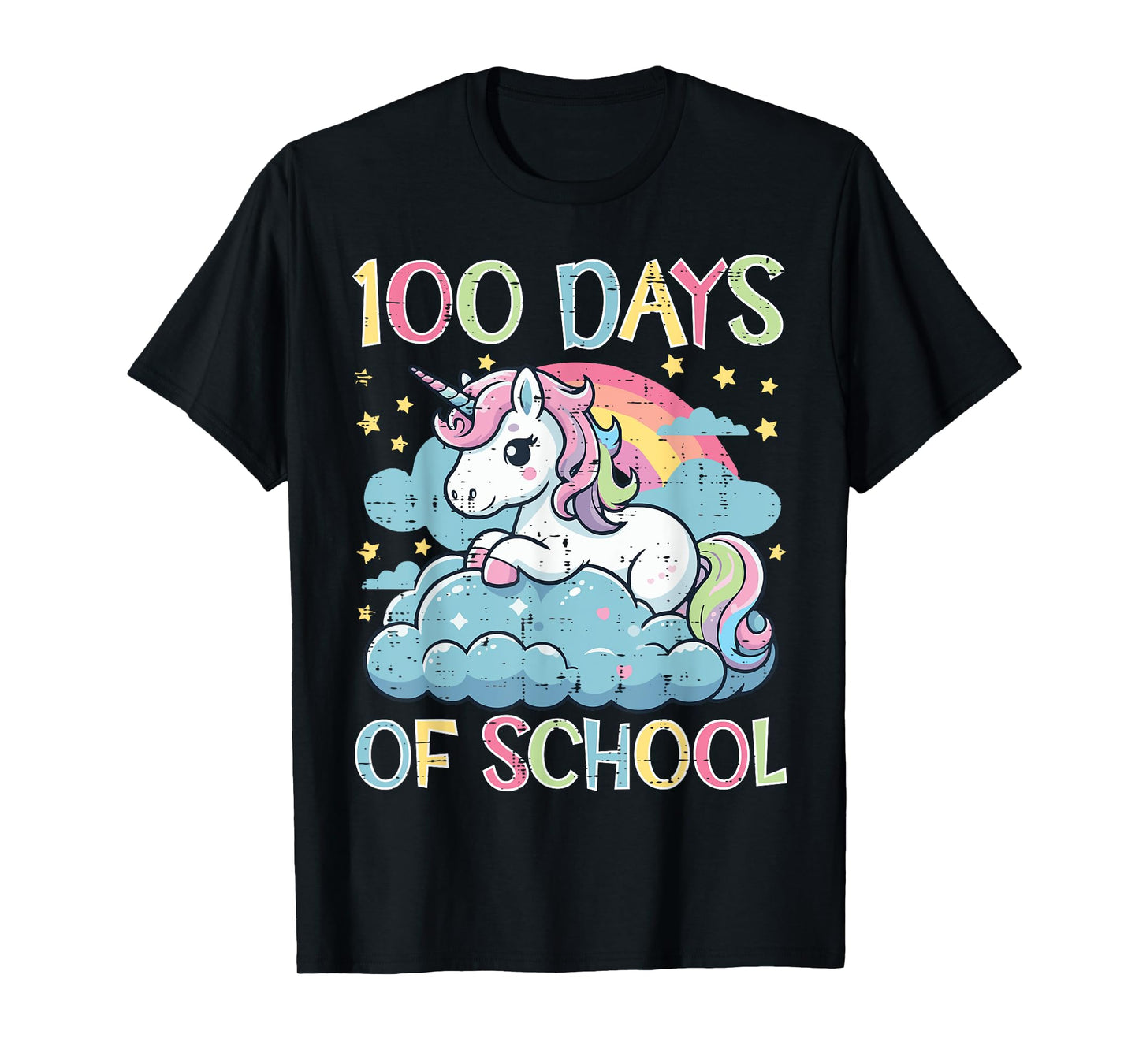 100 Days School Unicorn 100th Day Girls Kids Toddler Women T-Shirt