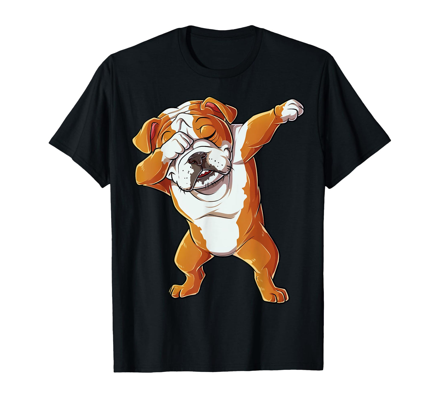 Dabbing English Bulldog T-Shirt Boys Dab Dance Puppy Lover T-Shirt