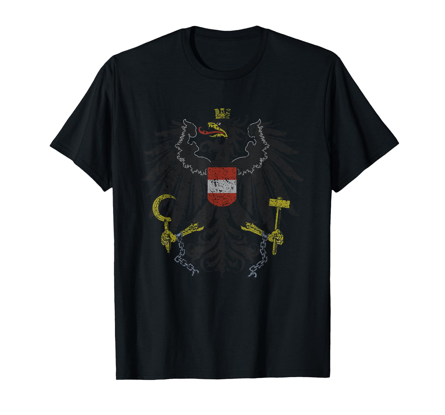 Austrian Flag Austria Coat of Arms Vienna Eagle T Shirt T-Shirt