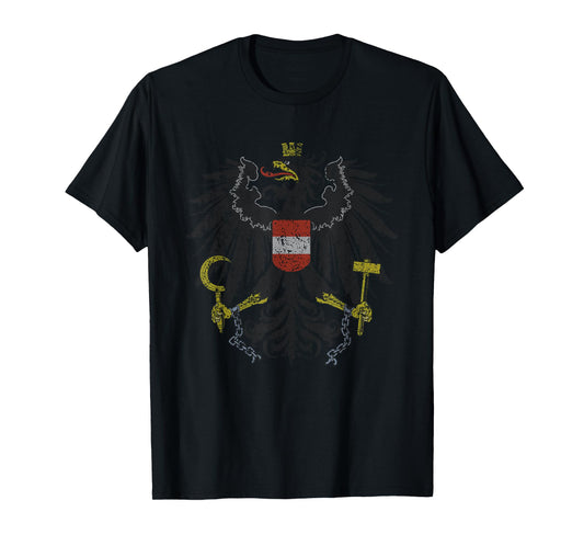 Austrian Flag Austria Coat of Arms Vienna Eagle T Shirt T-Shirt