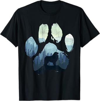 Great Pyrenees Dog Paw Mom Dad Mountains T-Shirt