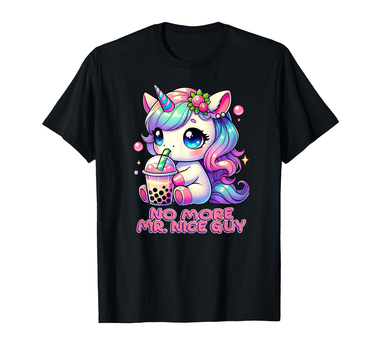 NO MORE MR NICE GUY Cute Unicorn Adult Kawaii Alpha Male T-Shirt