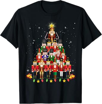 Loudest Nutcracker Group Matching Family Holiday Funny Nutcracker Christmas Tree 2024 Unisex T-Shirt Black Small
