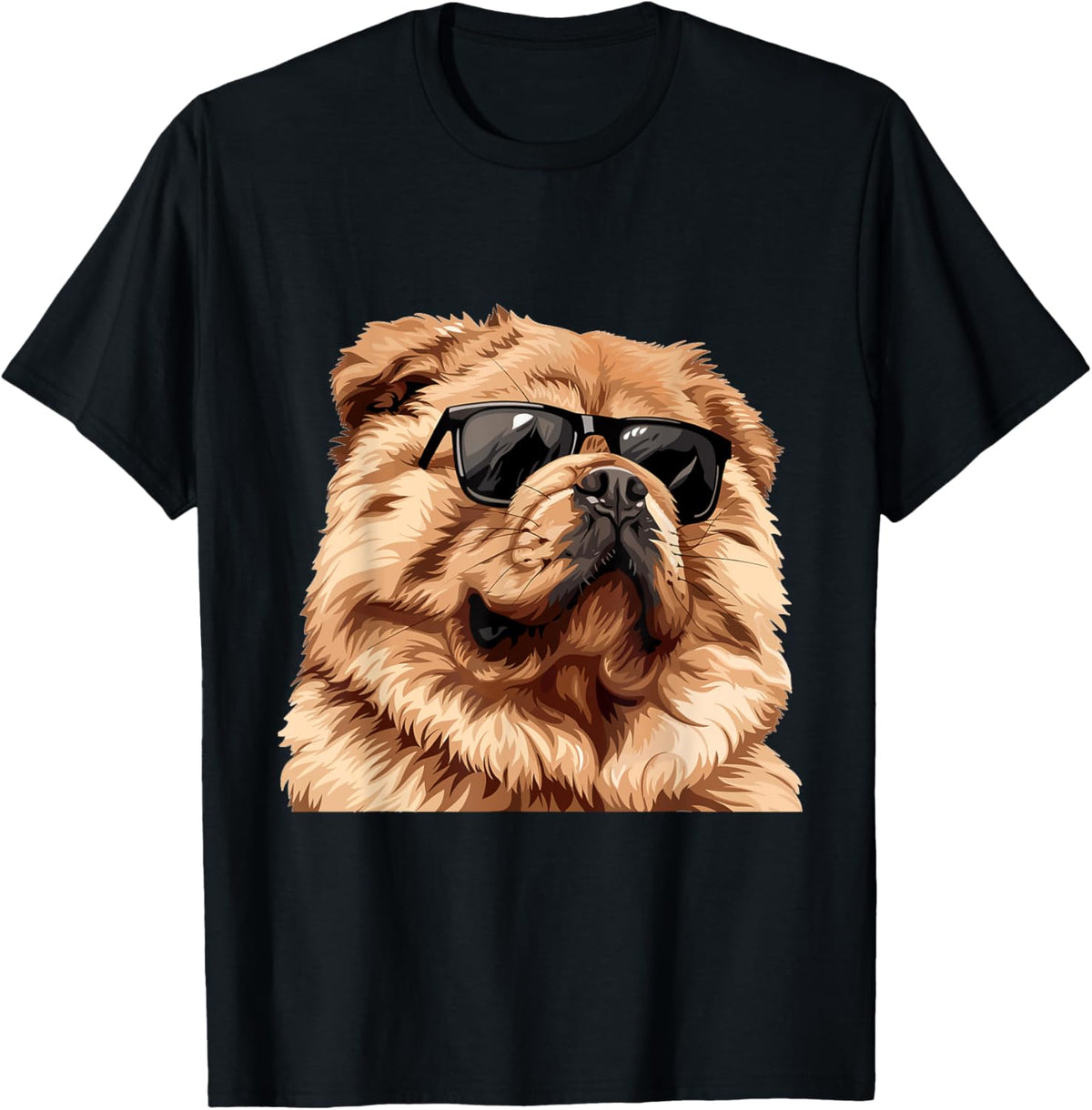 Chow Chow Sunglasses Dog Breed Graphic T-Shirt